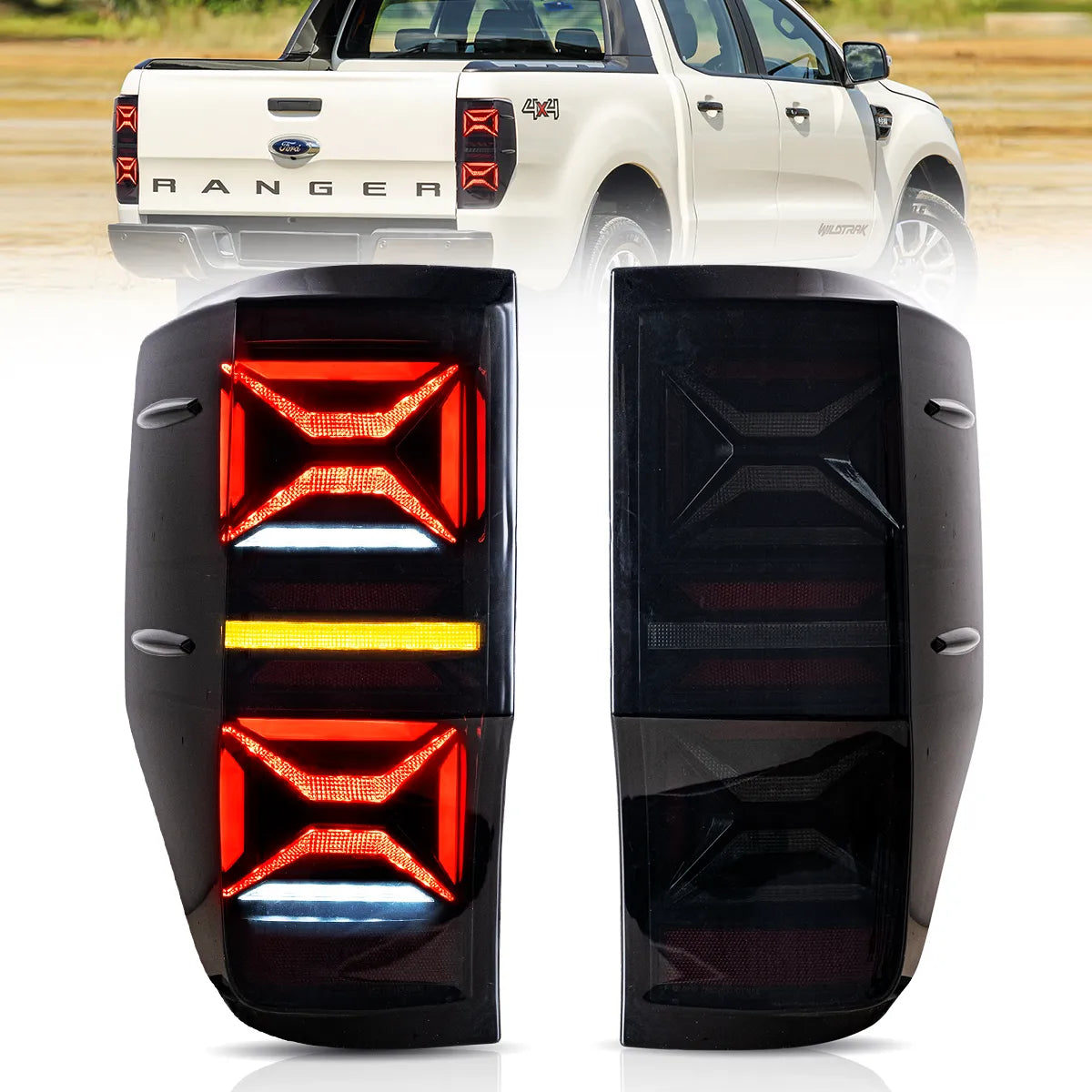 VLAND LED Taillights For 2012-2022 Ford Ranger T6 Australia Vland-AU