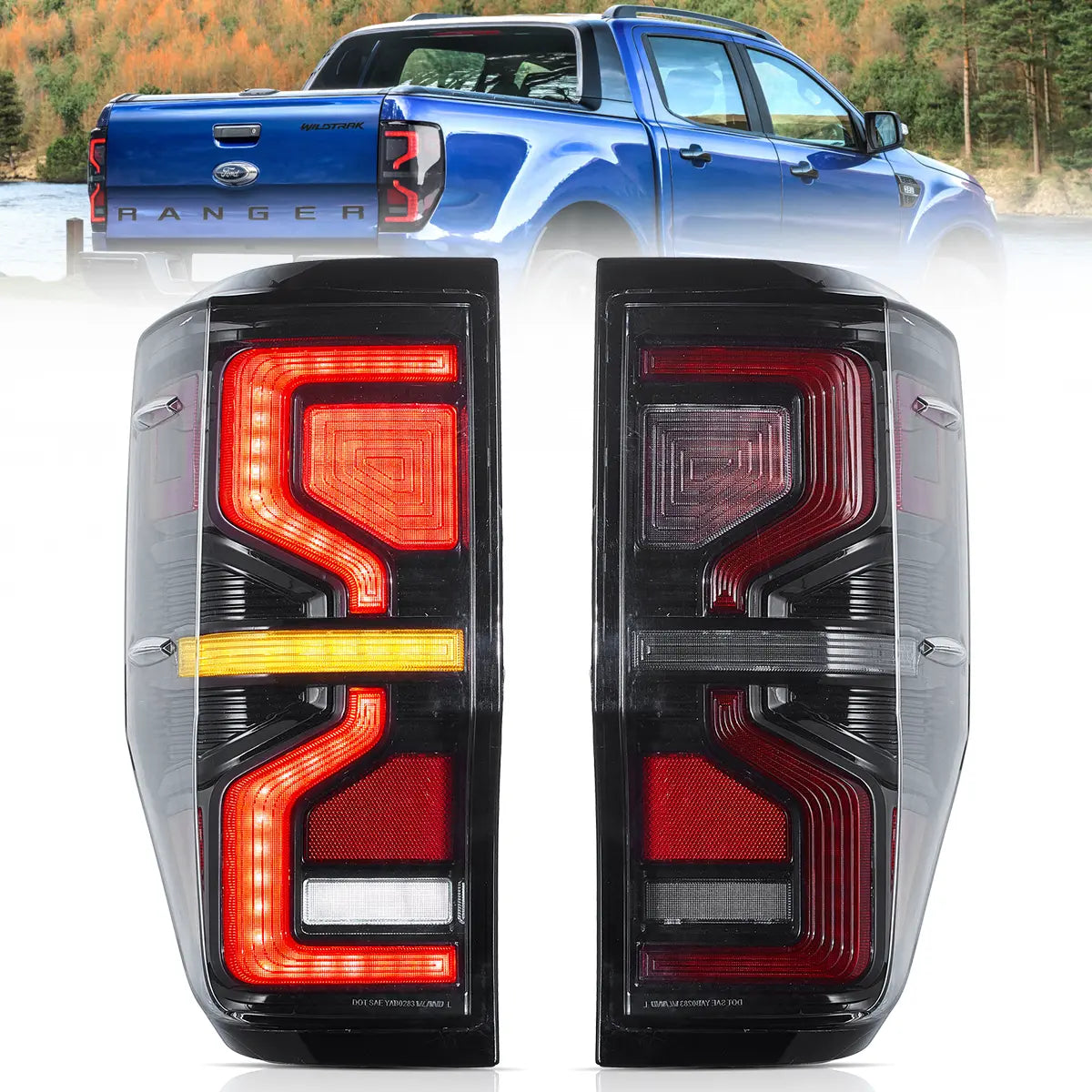 VLAND LED Taillights For 2012-2022 Ford Ranger T6 Australia Vland-AU