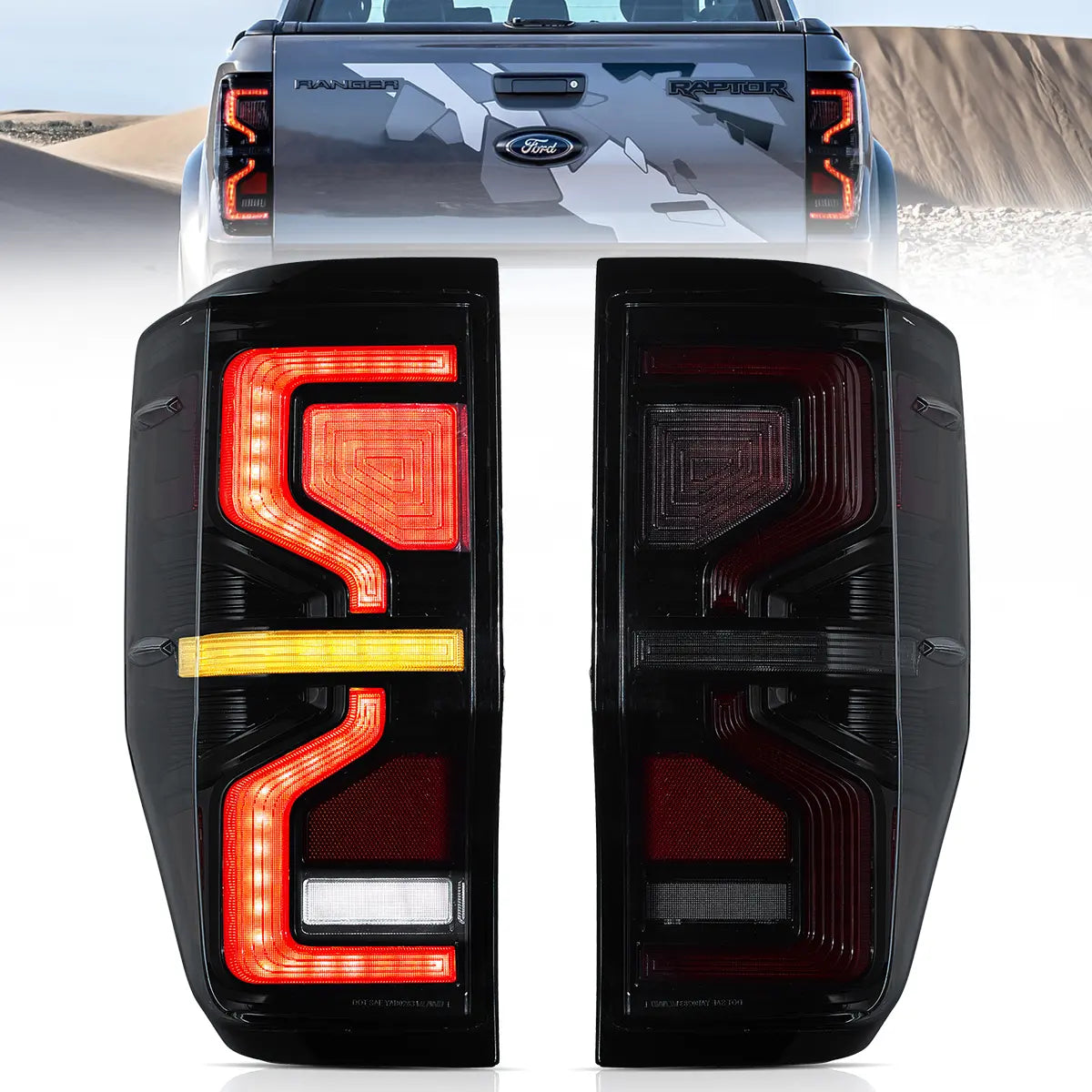 VLAND LED Taillights For 2012-2022 Ford Ranger T6 Australia Vland-AU