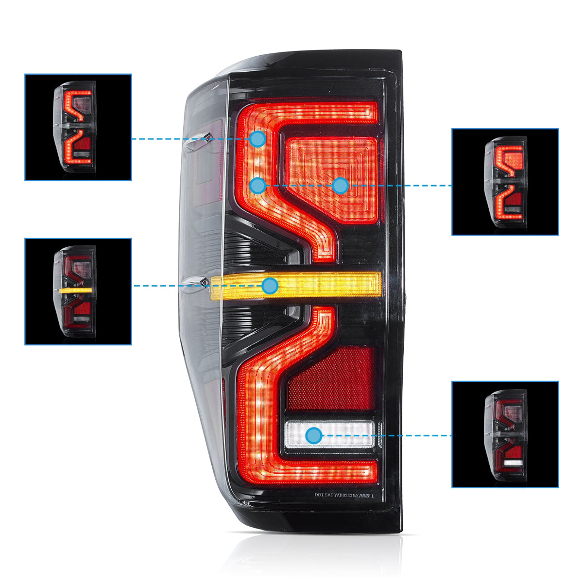 VLAND LED Taillights For 2012-2022 Ford Ranger T6 Australia Vland-AU