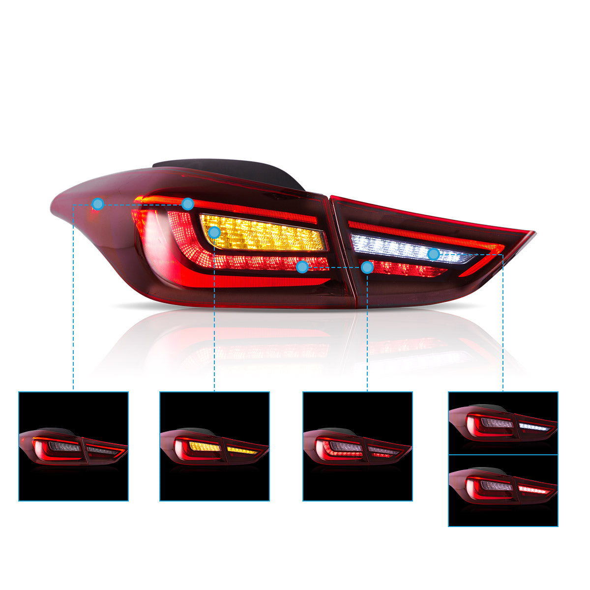 VLAND LED Tail Lights for 2011-2015 Hyundai Elantra Australia VLAND™