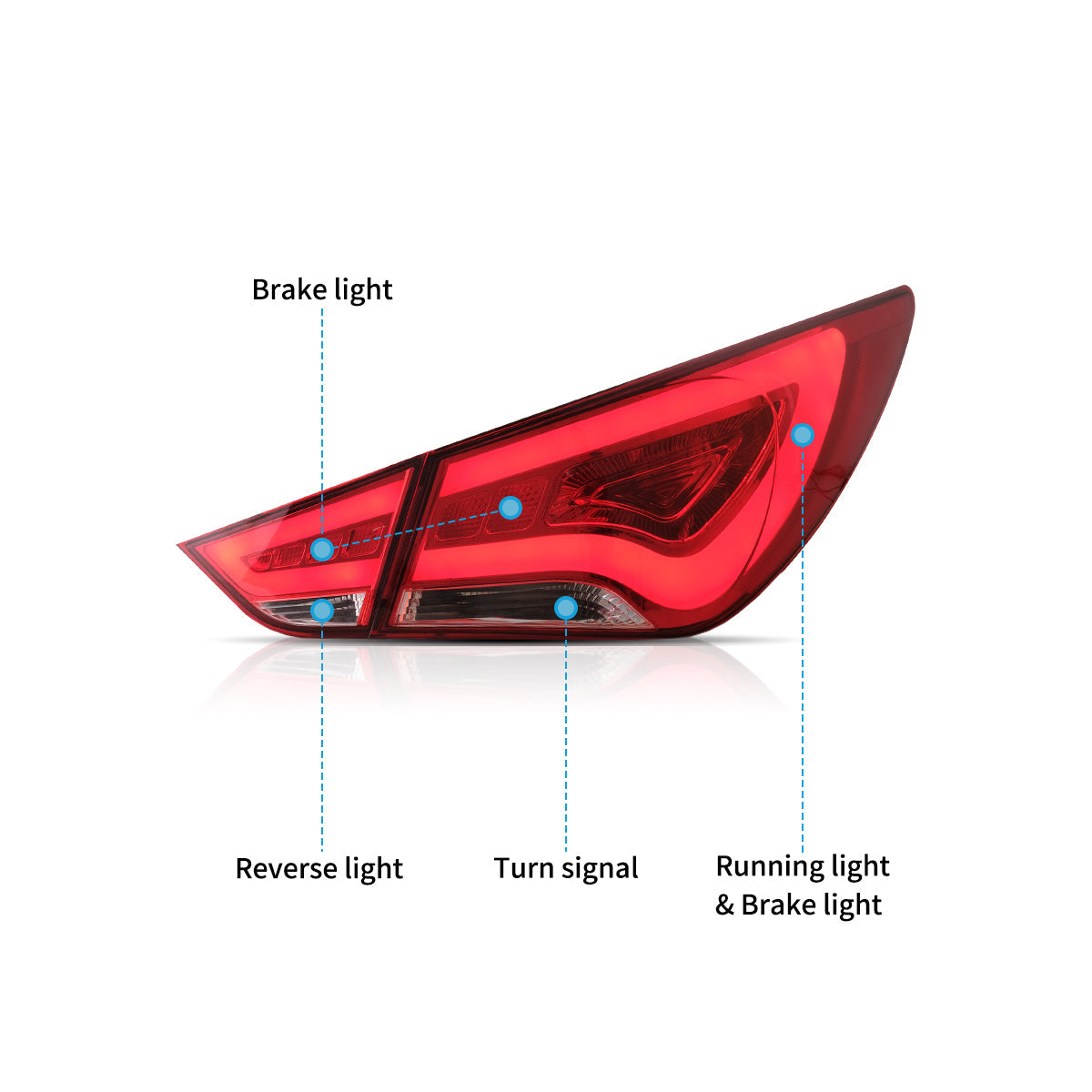 Vland LED Tail Lights for Hyundai Sonata 2011-2014 VLAND™