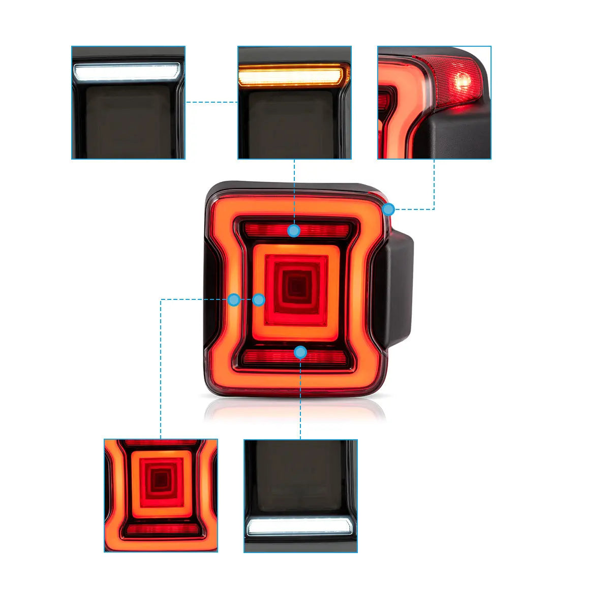 VLAND LED Taillights For 2018-2023 Jeep Wrangler JL VLAND™