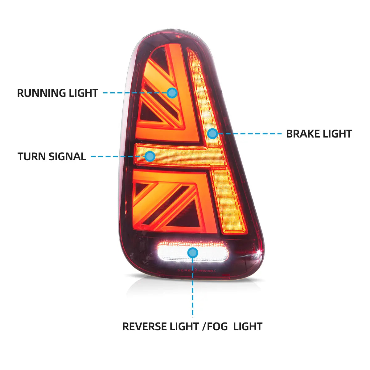 VLAND LED Taillights For 2001-2006 Mini Cooper R50 R52 R53 Australia Vland-AU
