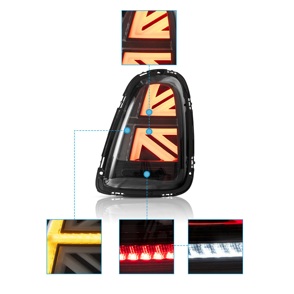 VLAND LED Tail Lights For 2007-2013 Mini Cooper R Series 2th Gen(R56-R59) Australia VLAND™