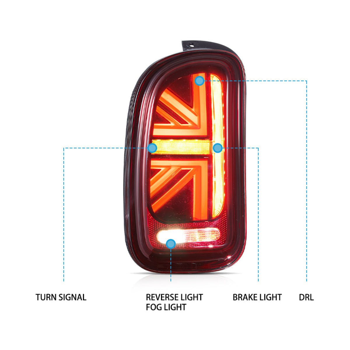 VLAND LED Taillights For 2007–2014 Mini Cooper Clubman R55 Australia VLAND™