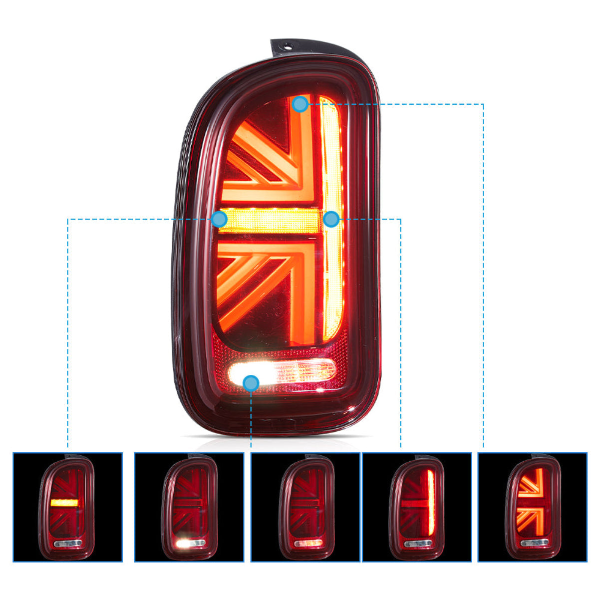 VLAND LED Taillights For 2007–2014 Mini Cooper Clubman R55 Australia VLAND™