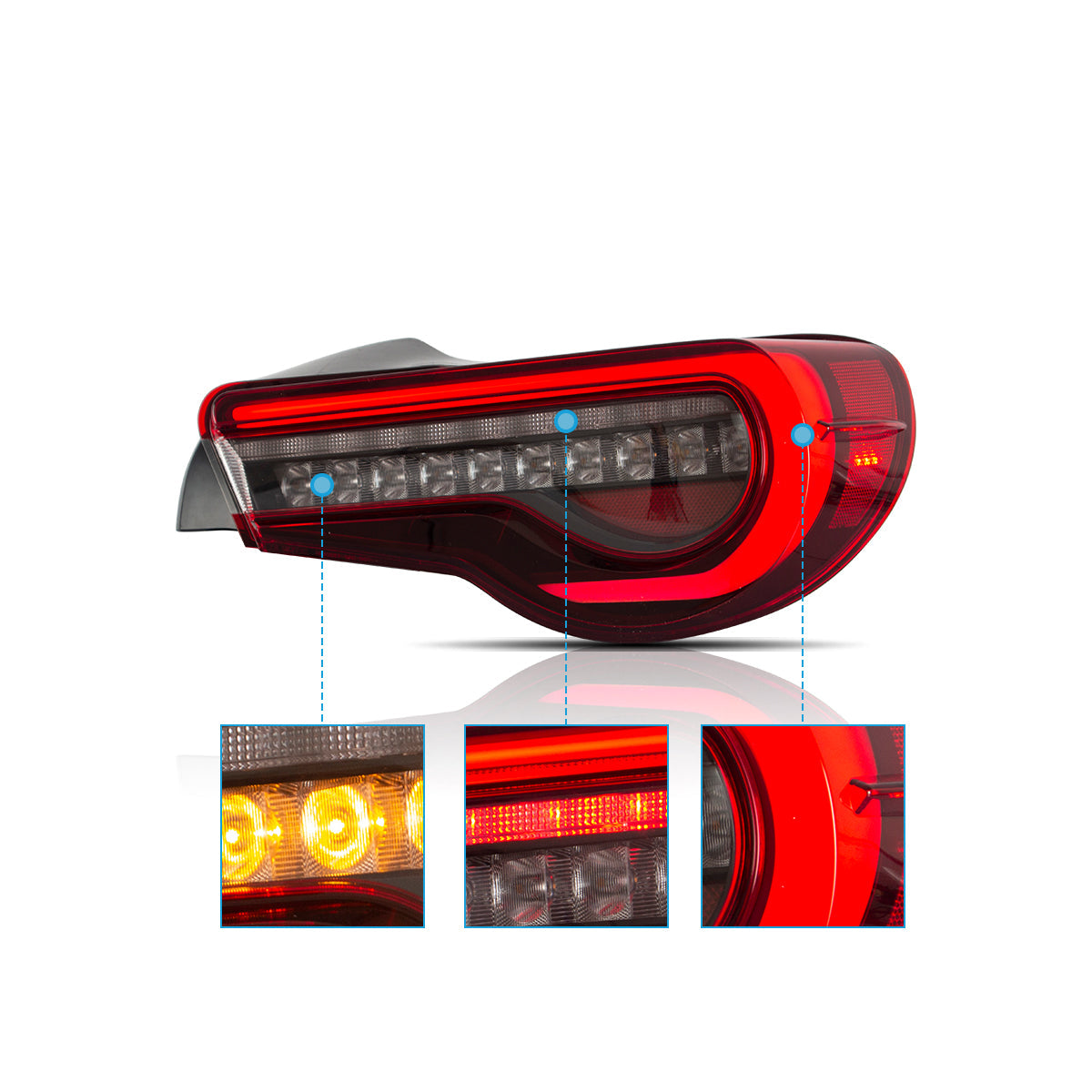 VLAND LED Tail Lights For 2012-2021 Toyota 86 & Subaru BRZ & Scion FR-S Australia VLAND™