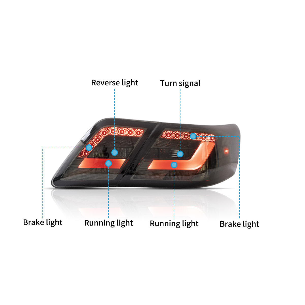 VLAND LED Tail Lights For 2007-2011 Toyota Camry Australia VLAND™
