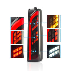 VLAND LED Tail Lights For Toyota Hiace 2005-2019 with Sequential Turn Signal Australia TOYOTA