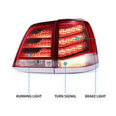 VLAND LED Taillights For 2008-2015 Toyota Land Cruiser Australia Vland-AU
