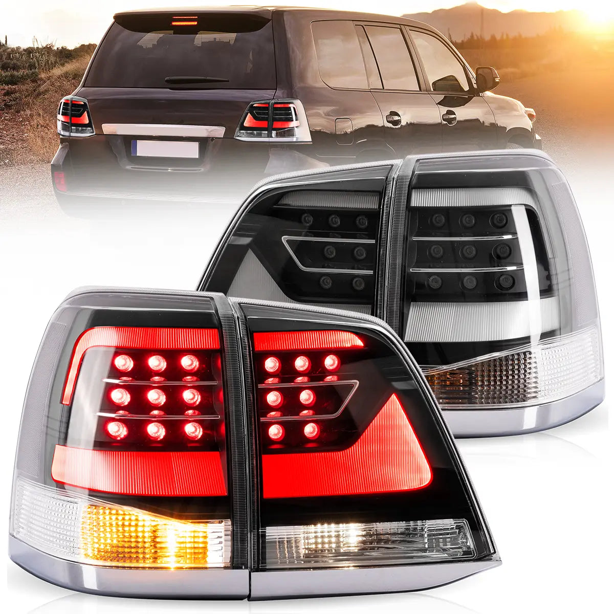 VLAND LED Taillights For 2008-2015 Toyota Land Cruiser Australia Vland-AU