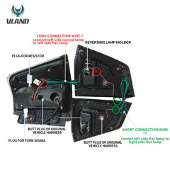 VLAND LED Taillights For 2008-2015 Toyota Land Cruiser Australia Vland-AU