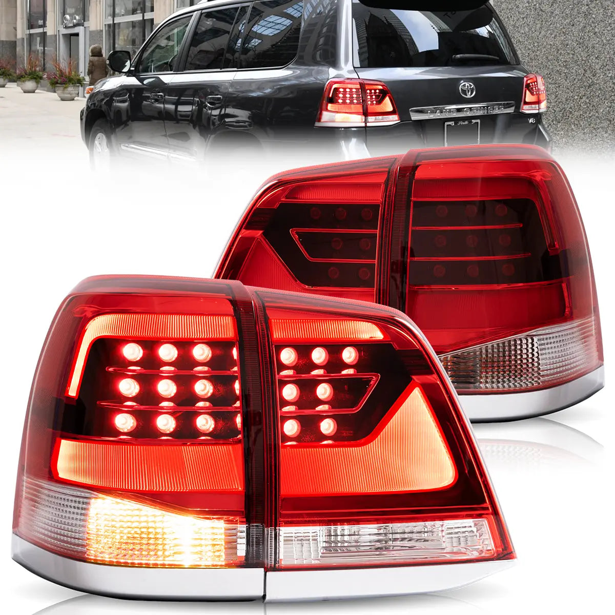 VLAND LED Taillights For 2008-2015 Toyota Land Cruiser Australia Vland-AU