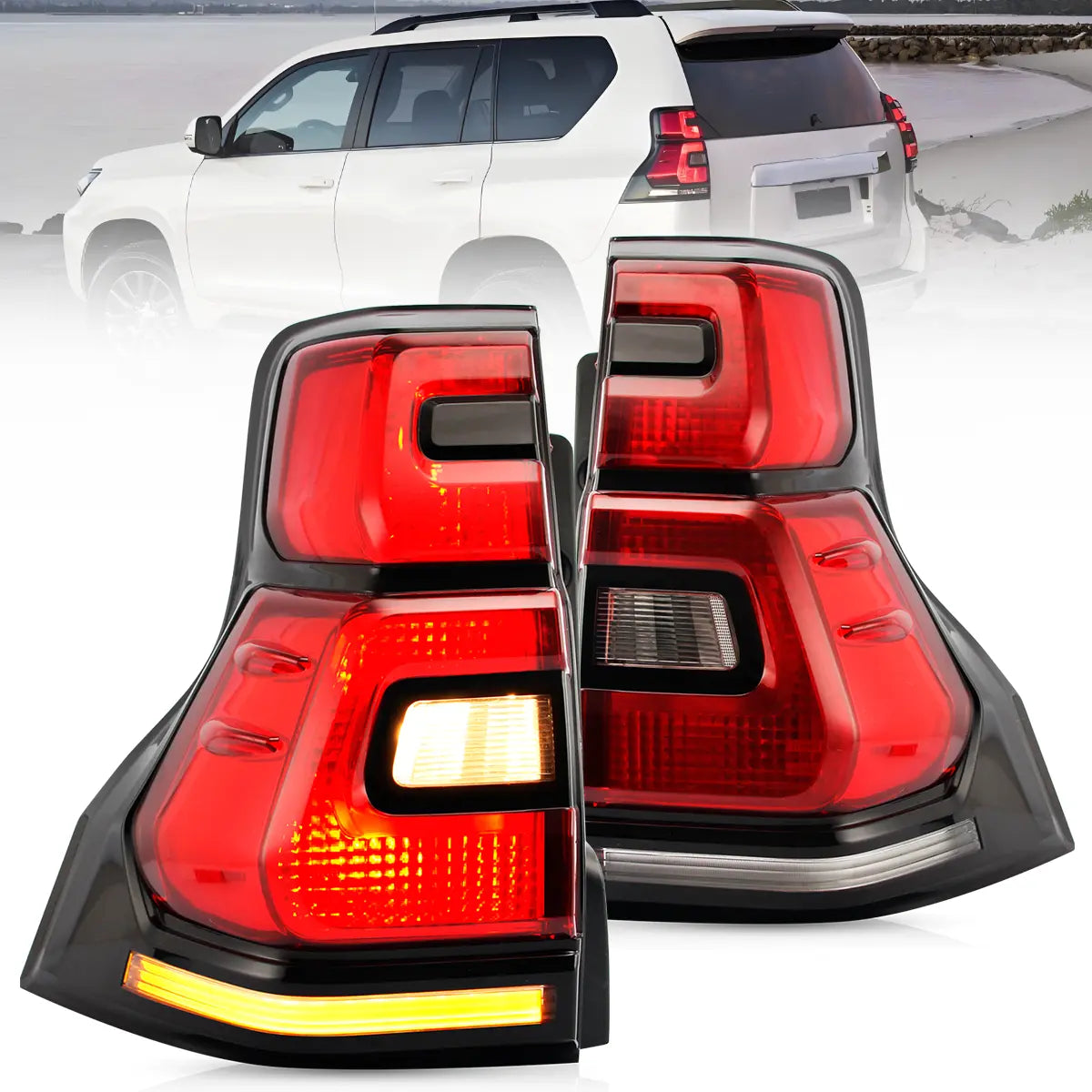 VLAND LED Taillights For 2010-2016 Toyota Land Cruiser Prado 150 Australia Vland-AU