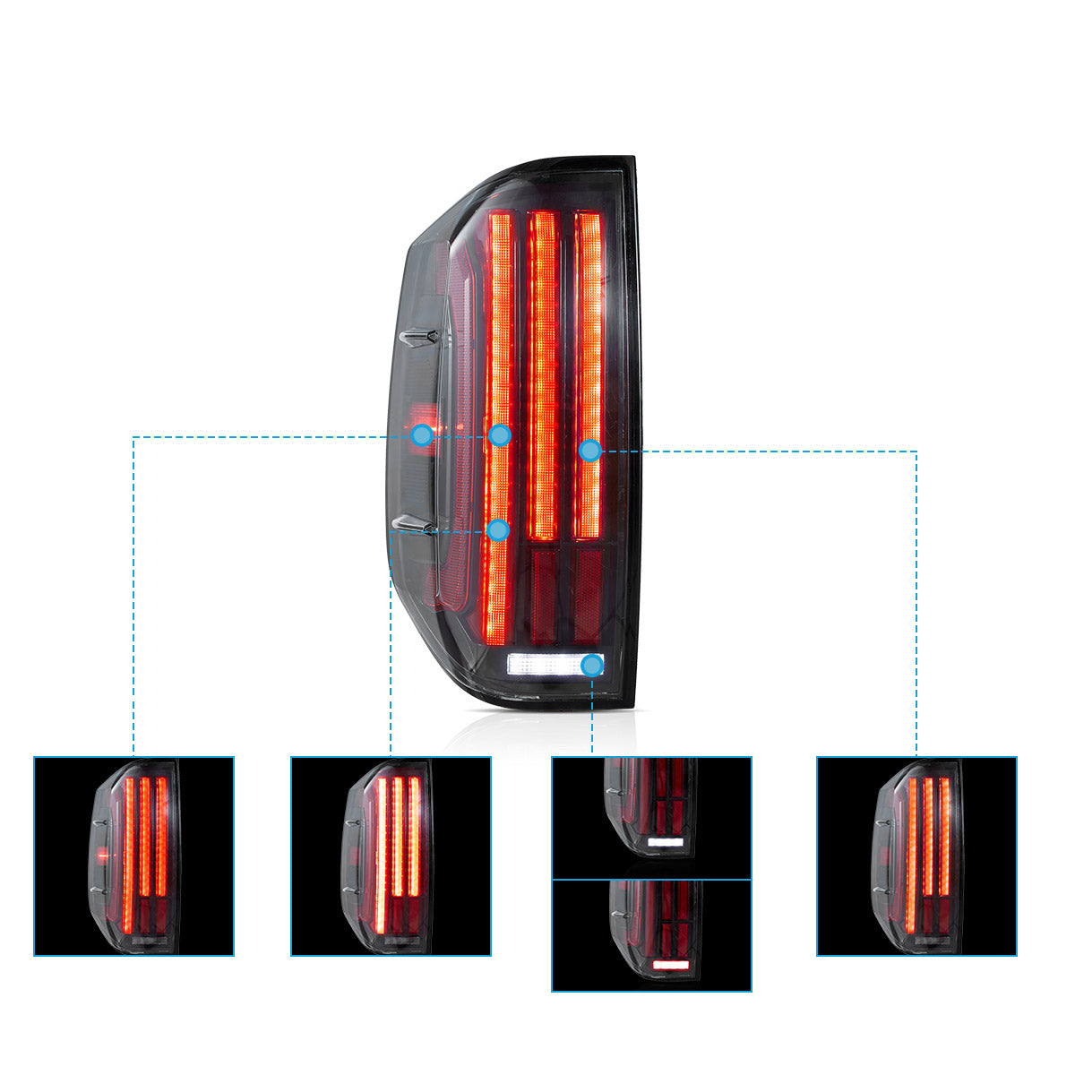 VLAND LED Tail Lights For 2014-2021 Toyota Tundra With Startup Animation VLAND™