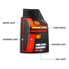 VLAND LED Taillights For 2010-2014 Volkswagen Multivan T5 Transporter Caravelle
