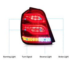 VLAND LED Taillights For 2001-2007 Toyota Highlander 1th Gen Australia