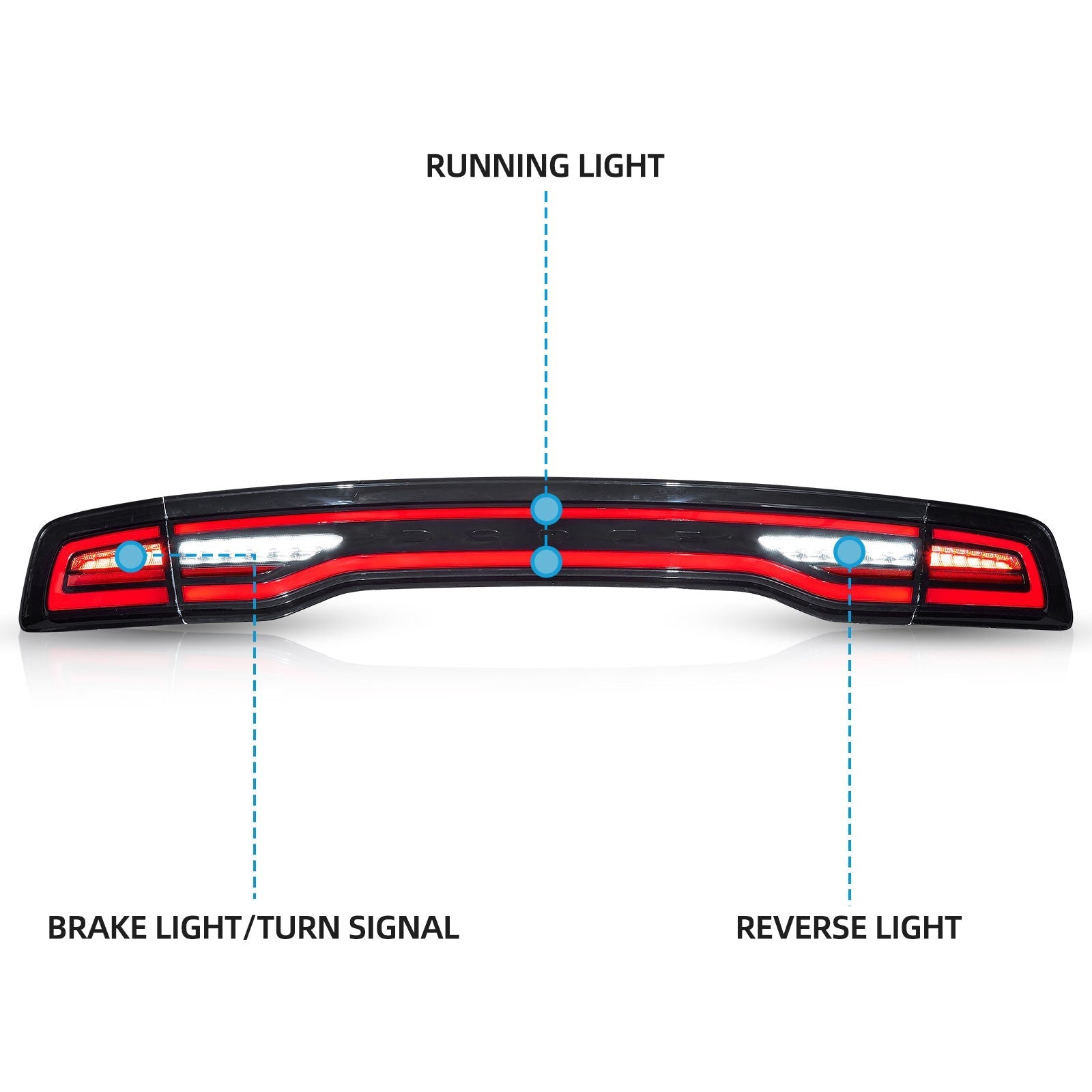 VLAND LED Taillights For 2011-2014 Dodge Charger VLAND™