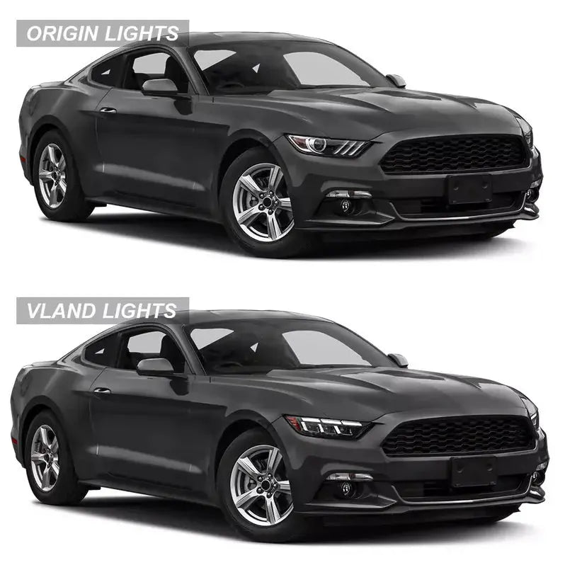VLAND Headlights For 2015 2016 2017 Ford Mustang (S550) VLAND™