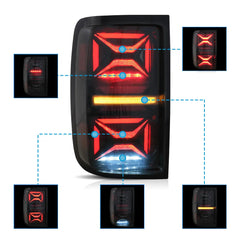 VLAND LED Tail Lights For Volkswagen Amarok 2010-2021 with Sequential Turn Signal Australia VLAND™