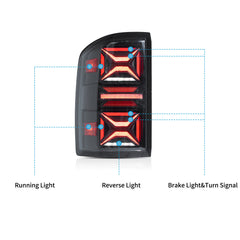 VLAND LED Tail lights For 2014-2018 GMC Sierra 1500 2500HD 3500HD VLAND™