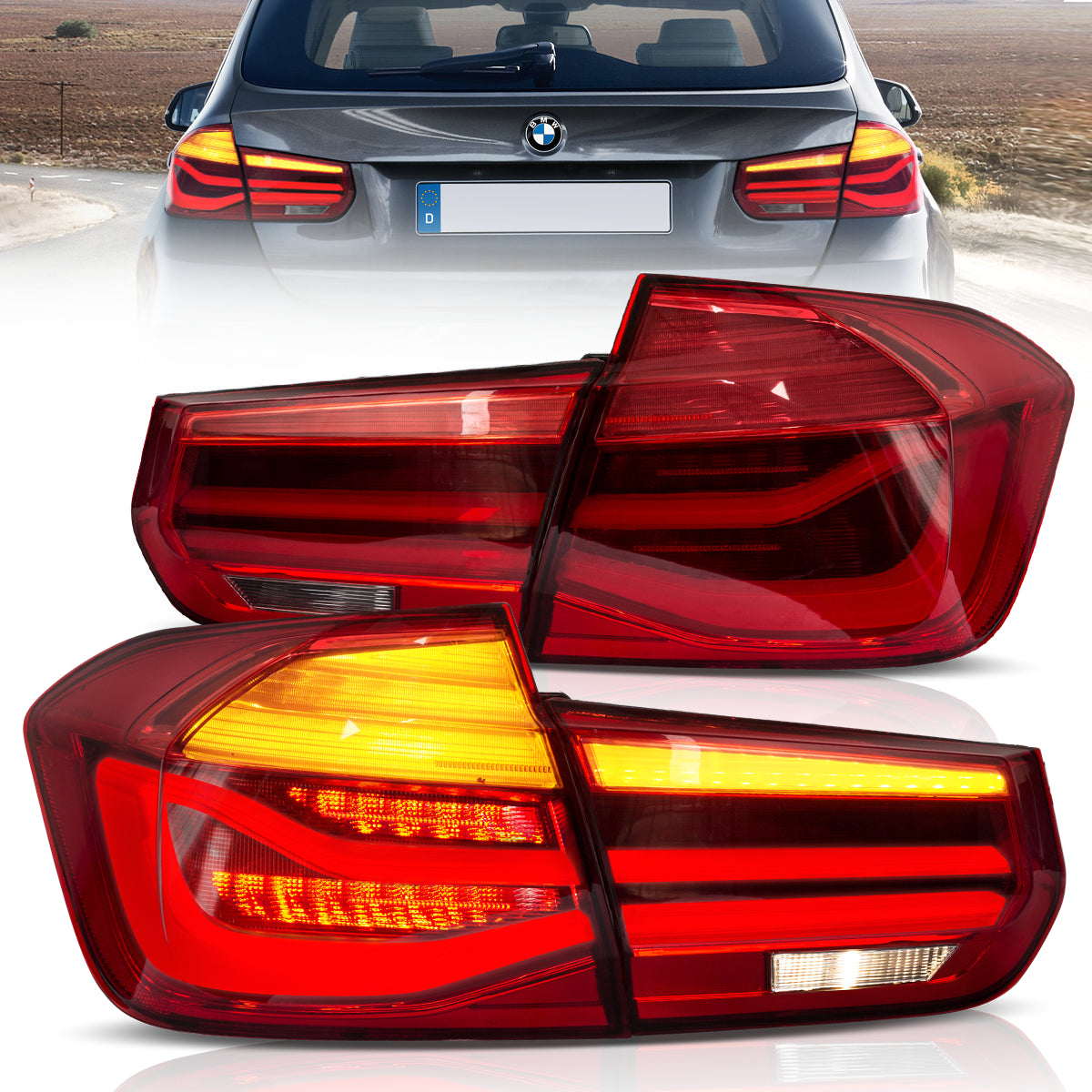VLAND LED Tail Lights For 2012-2019 BMW 3 Series F30 Australia