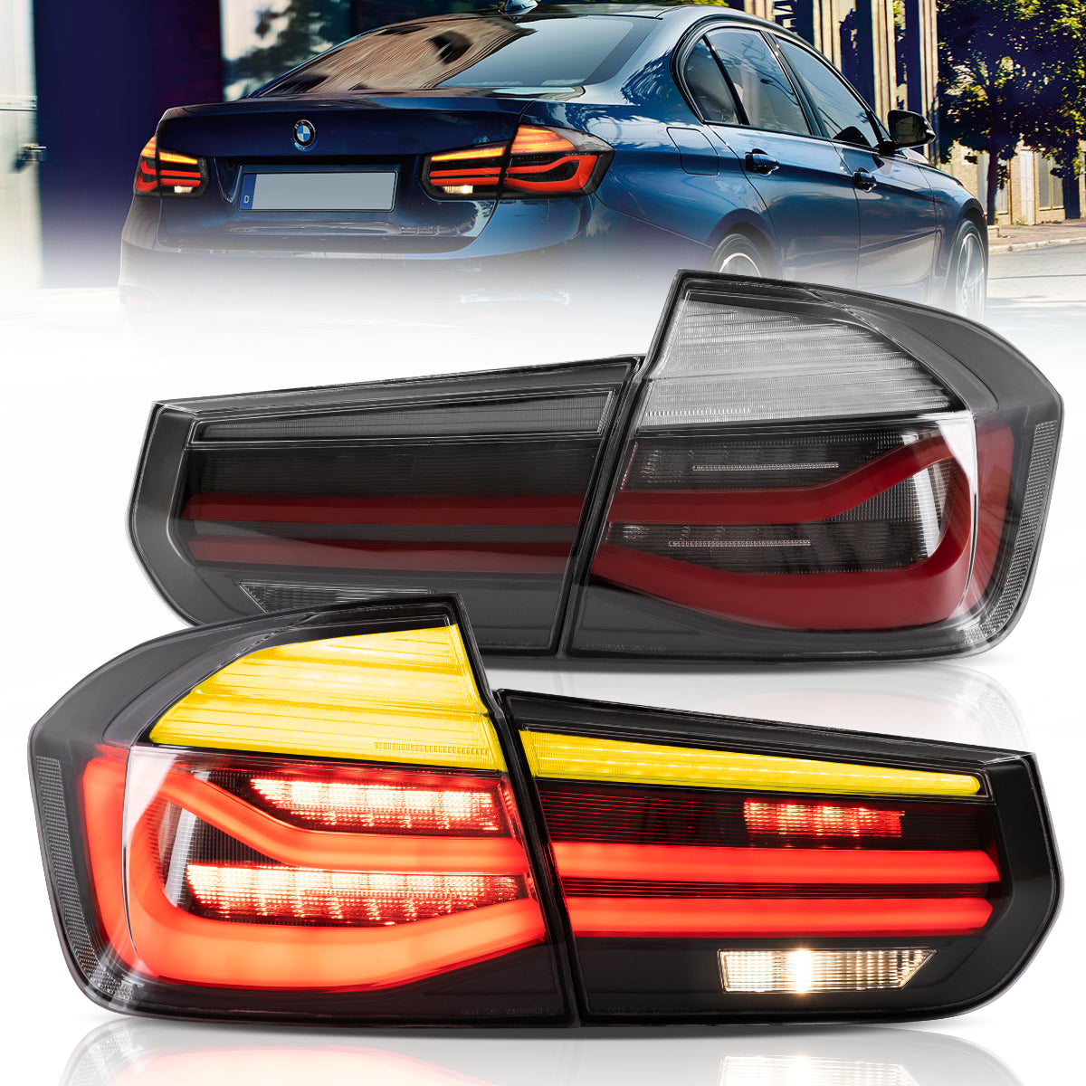 VLAND LED Tail Lights For 2012-2019 BMW 3 Series F30 Australia
