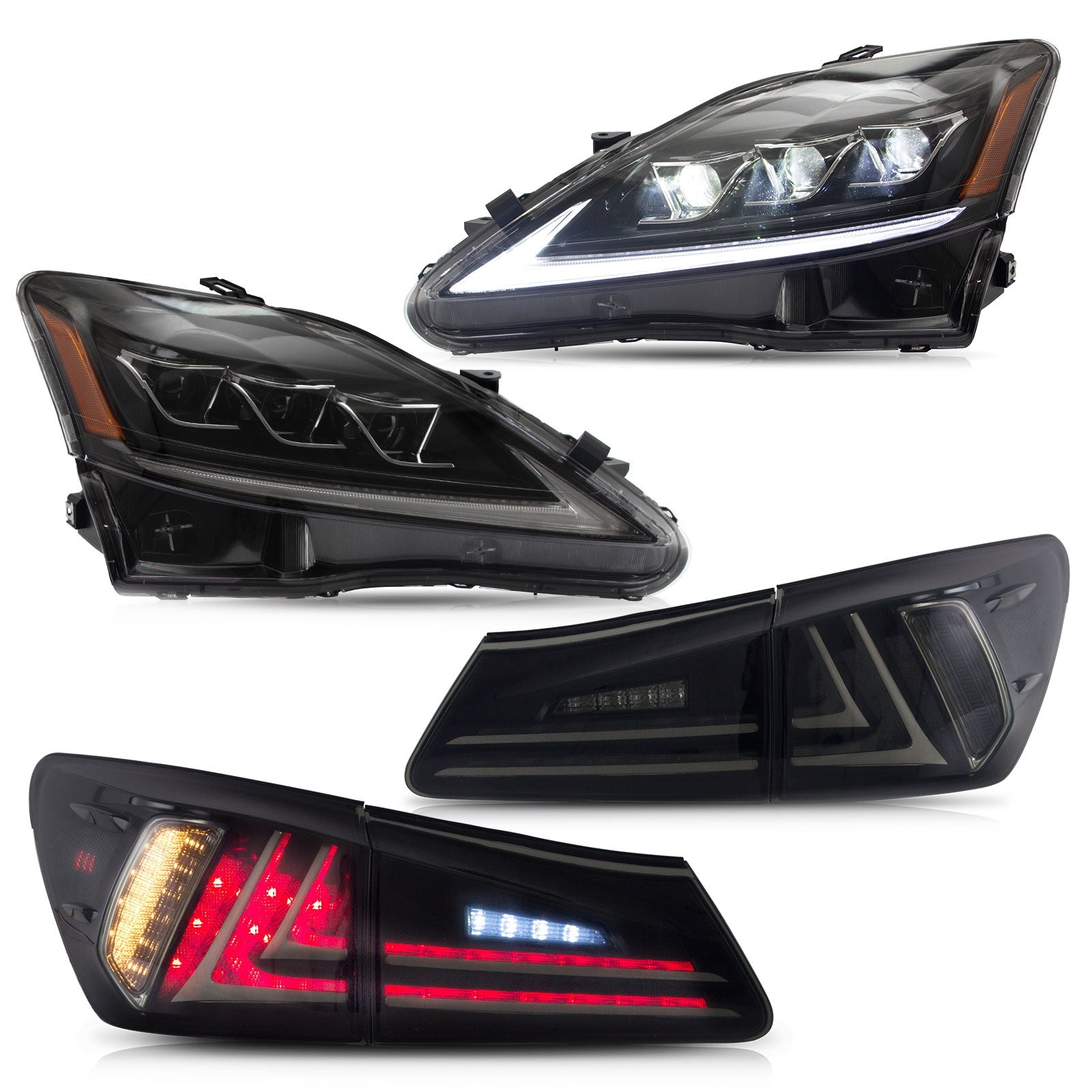 VLAND LED Headlighs & Tail Lights Suits For 2006-2013 Lexus IS350 250 ISF Australia