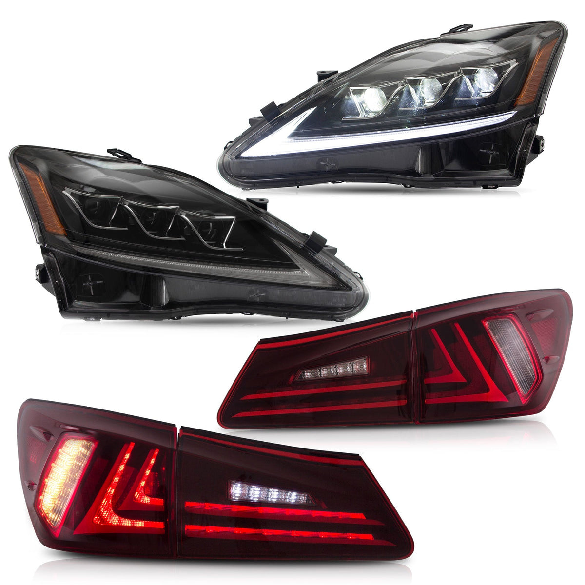VLAND LED Headlighs & Tail Lights Suits For 2006-2013 Lexus IS350 250 ISF Australia