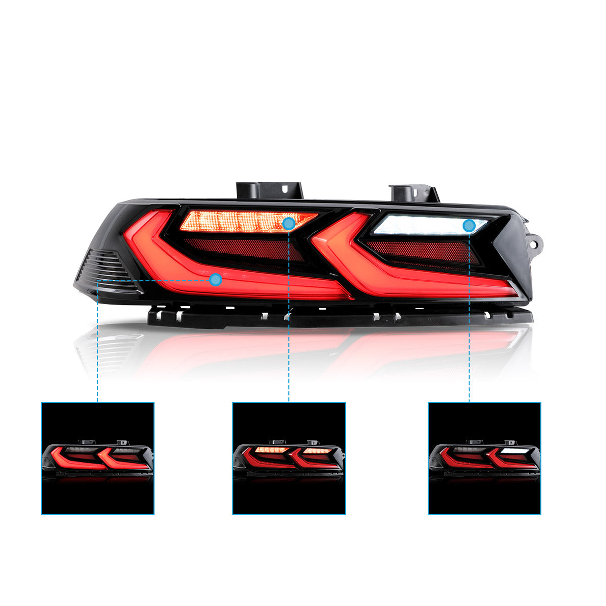 VLAND LED Taillights For 2014 2015 Chevrolet Camaro