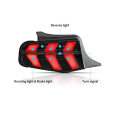 VLAND LED Taillights For 2010 2011 2012 Ford Mustang