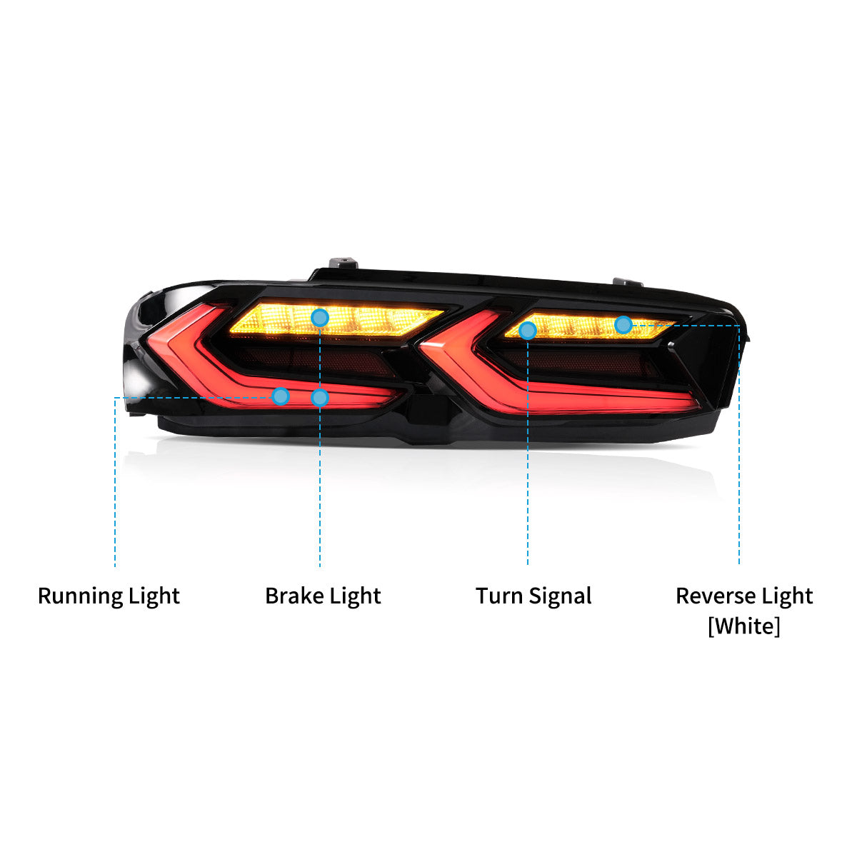 VLAND LED Taillights For 2019-2024 Chevrolet Camaro