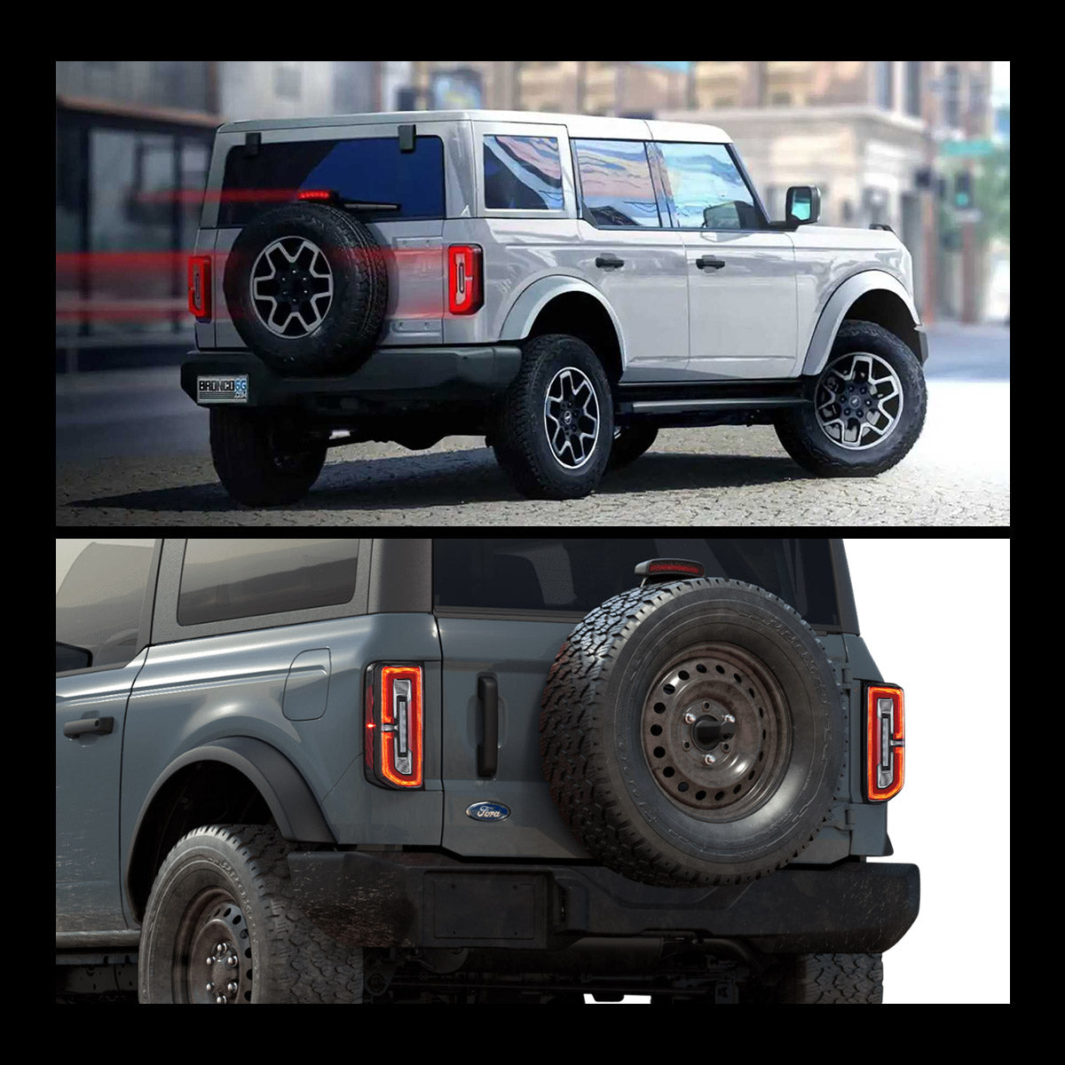 VLAND LED Tail lights For Ford Bronco 2021-2024