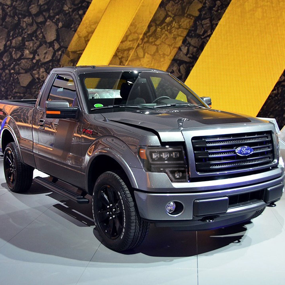 VLAND LED Matrix Projector Headlights For Ford F150 2009-2014