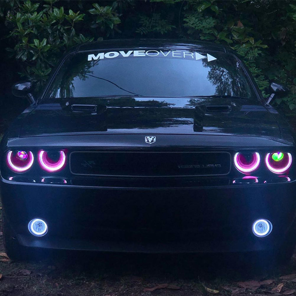 VLAND LED Headlights RGB Style for Dodge Challenger 2008-2014
