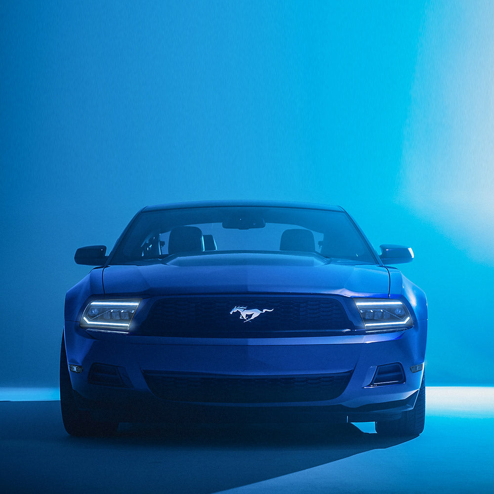VLAND LED Dual Beam Headlights For Ford Mustang 2005-2009