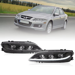VLAND Full LED Headlights For 2002-2008 Mazda 6
