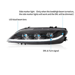 VLAND Full LED Headlights For 2002-2008 Mazda 6