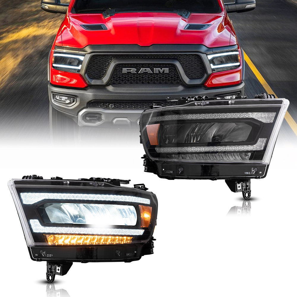 VLAND LED Headlights For Dodge RAM 1500 2019-2024