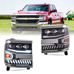 VLAND LED Headlights For 2016-2018 Chevrolet Silverado 1500