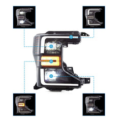 VLAND LED Headlights For 2020-2022 Ford F250 F350 F450 F550 Super Duty Australia