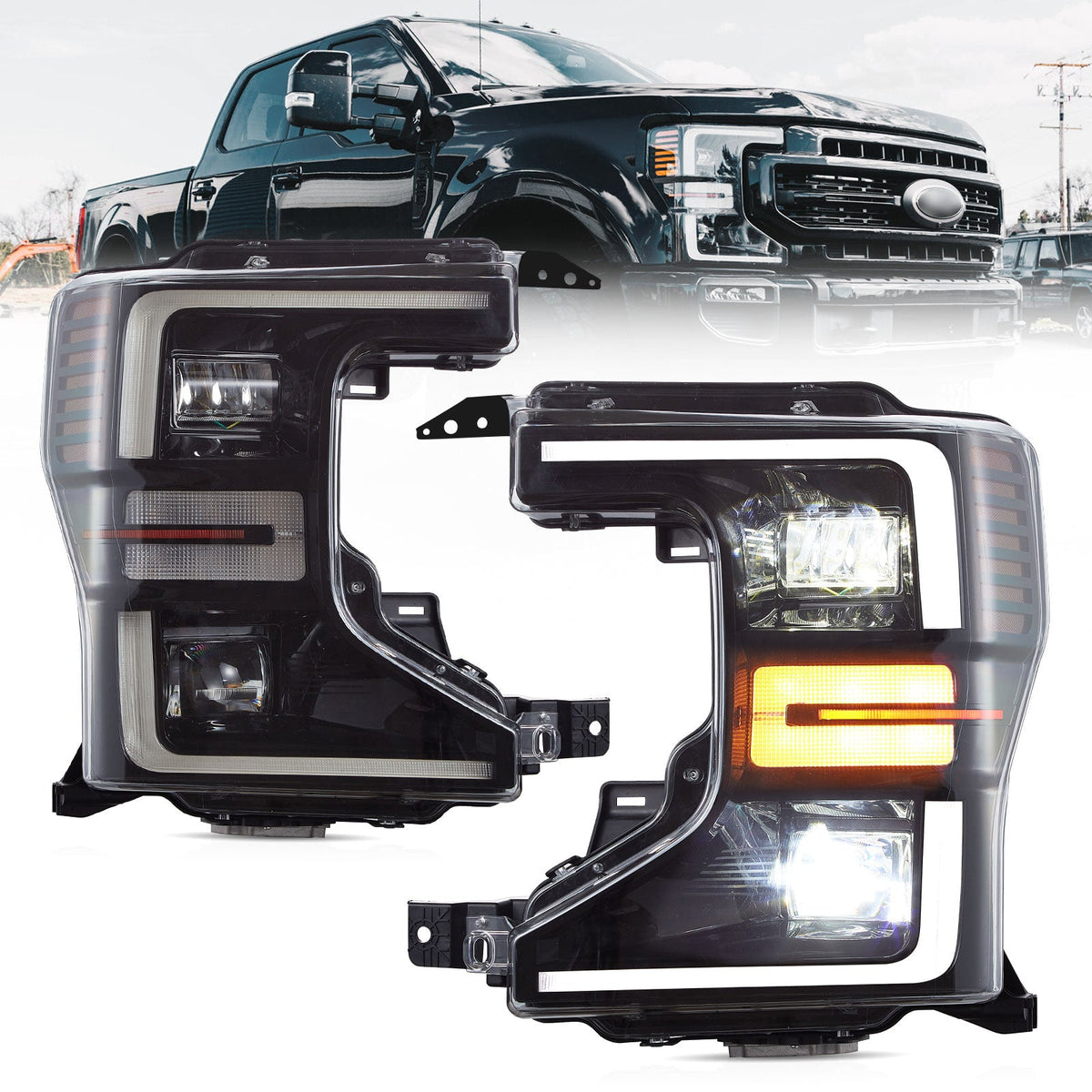 VLAND LED Headlights For 2020-2022 Ford F250 F350 F450 F550 Super Duty Australia