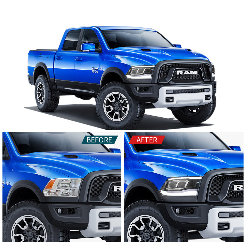 VLAND LED Headlights For 2009-2018 Dodge RAM 1500 2500 3500