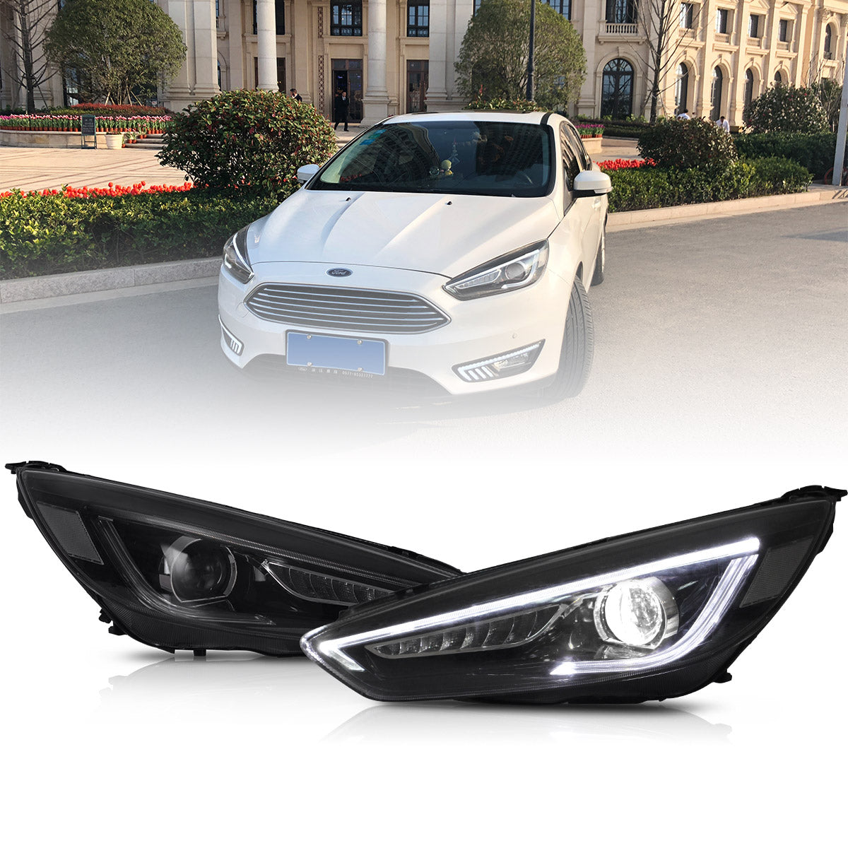 VLAND LED Headlights for 2015-2019 Ford Focus Mk III Facelift (mk 3.5) Australia