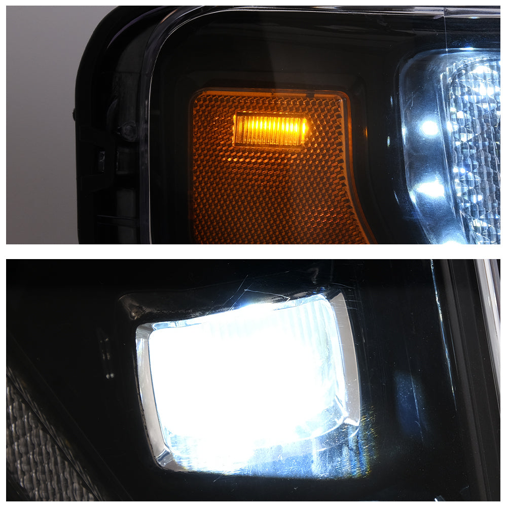 VLAND LED Matrix Projector Headlights For Ford F150 2009-2014