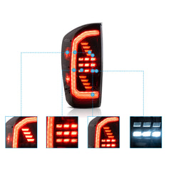 VLAND LED Taillights for Toyota Tacoma 2016-2023 With start-up animation