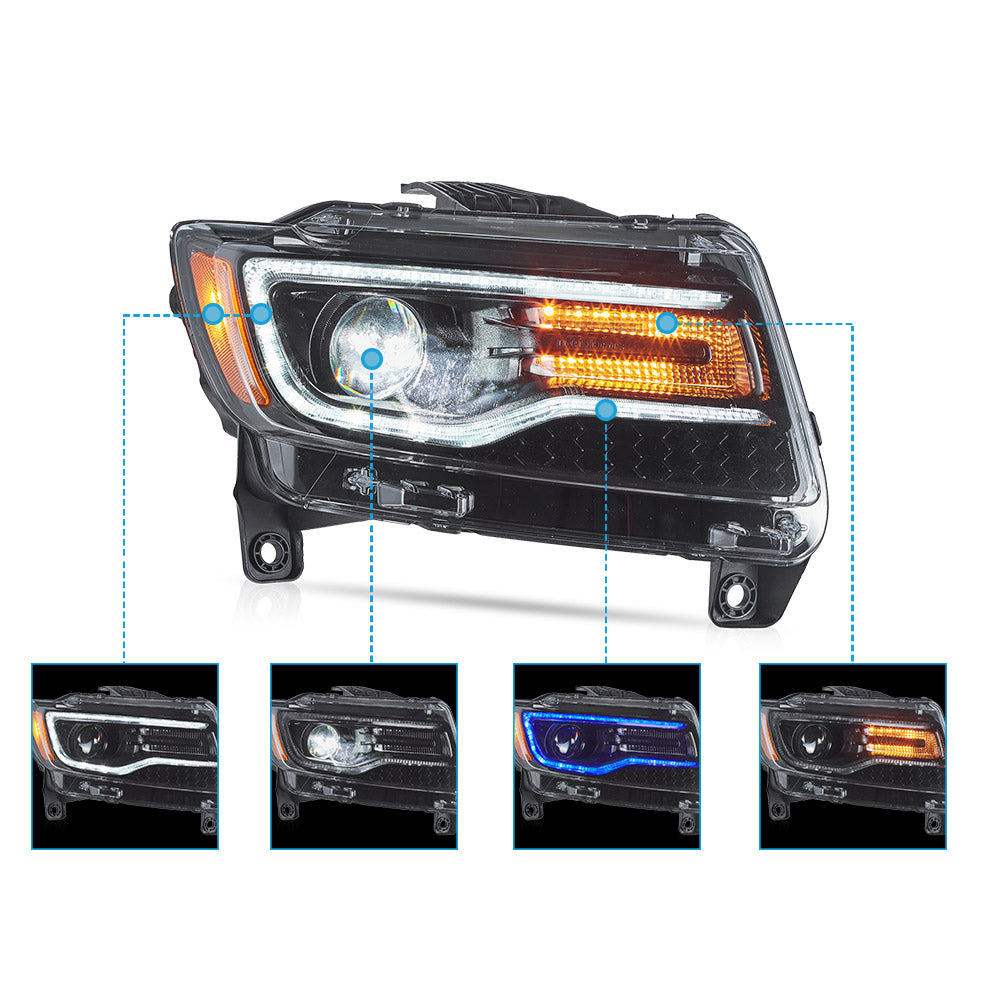 VLAND LED Headlights For 2011-2013 Jeep Grand Cherokee (WK2) Australia