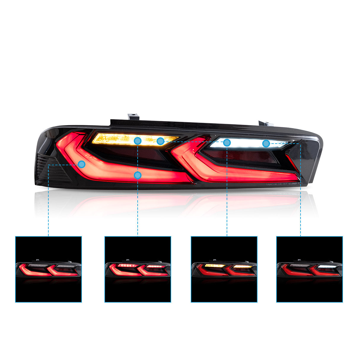 VLAND LED Tail lights For 2016-2018 Chevrolet Camaro