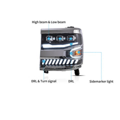 VLAND LED Headlights For 2016-2018 Chevrolet Silverado 1500